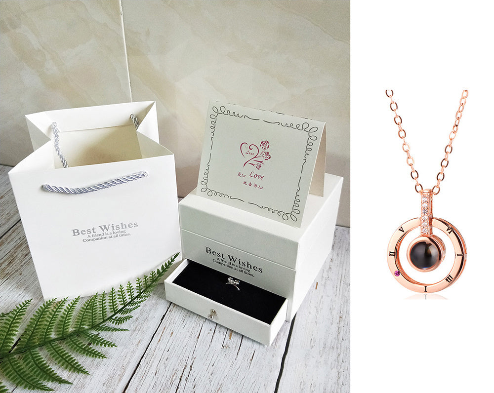 Coffret Cadeau Collier Rose, Cadeau Parfait Pour La Saint-Valentin - ALLURA MARKET LIMITED