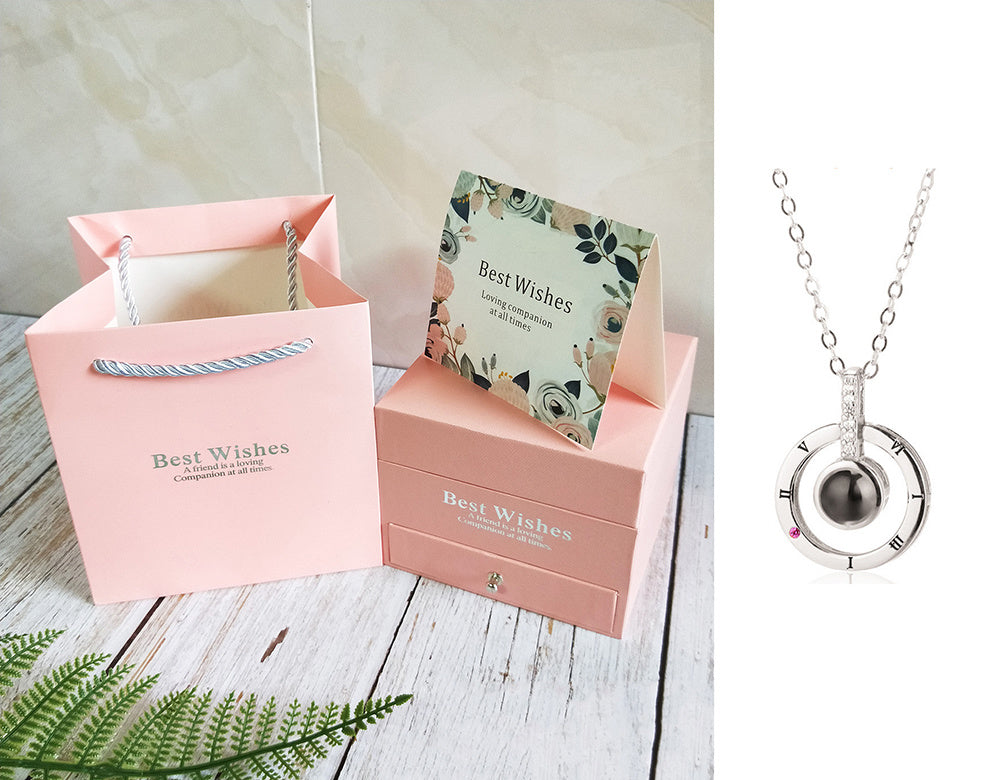 Coffret Cadeau Collier Rose, Cadeau Parfait Pour La Saint-Valentin - ALLURA MARKET LIMITED