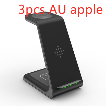 3 In 1 Fast Charging Station Wireless Charger Stand Wireless Quick Charge Dock For Phone Holder - ALLURA MARKET LIMITED
