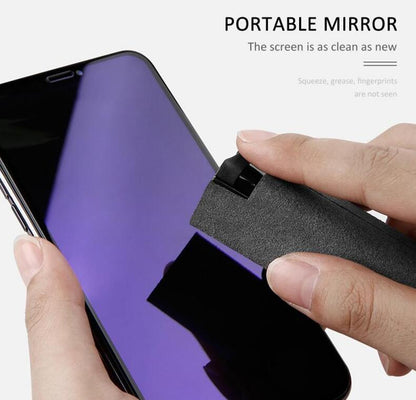 2 In 1 Phone Computer Screen Cleaner Kit For Screen Dust Removal Microfiber Cloth Set - ALLURA MARKET LIMITED