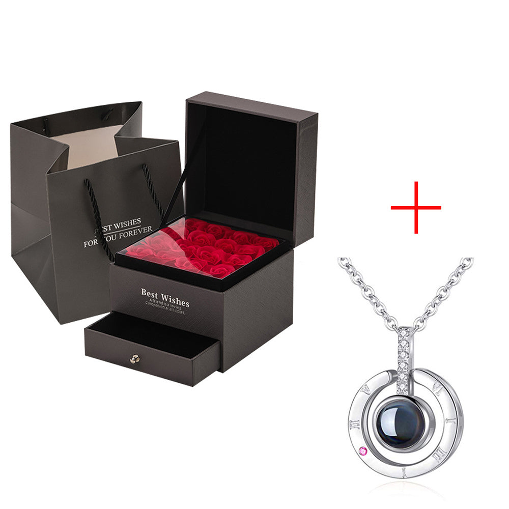 Coffret Cadeau Collier Rose, Cadeau Parfait Pour La Saint-Valentin - ALLURA MARKET LIMITED
