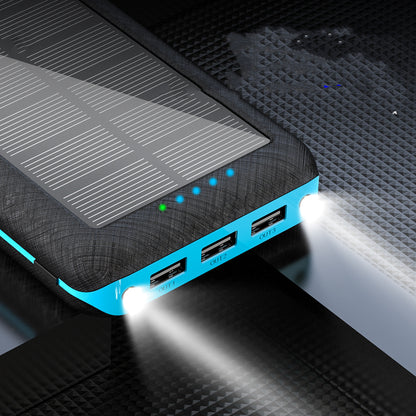 Compatible With Apple, Chargeur Solaire Sans Fil Qi  Pour Xiaomi, Samsung, Iphone, Portable, 3usb, Pour Voyage En Plein Air - ALLURA MARKET LIMITED