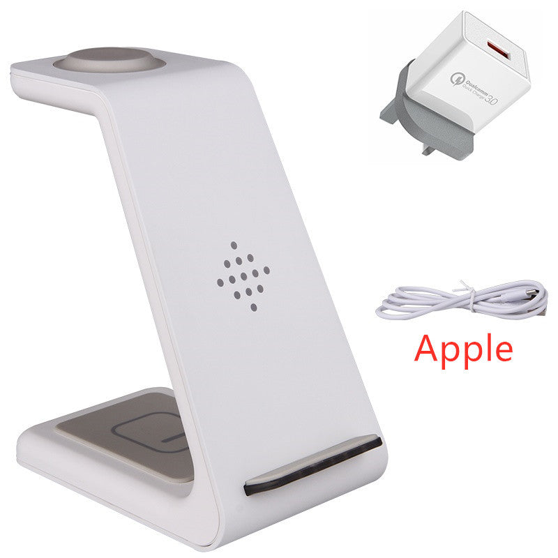3 In 1 Fast Charging Station Wireless Charger Stand Wireless Quick Charge Dock For Phone Holder - ALLURA MARKET LIMITED