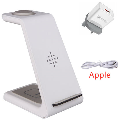 3 In 1 Fast Charging Station Wireless Charger Stand Wireless Quick Charge Dock For Phone Holder - ALLURA MARKET LIMITED
