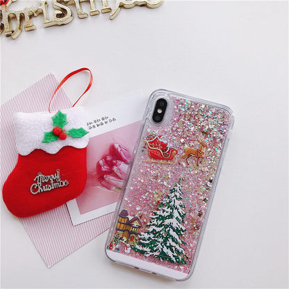 Compatible With  , Santa Claus Christmas Tree Quicksand Shell - ALLURA MARKET LIMITED
