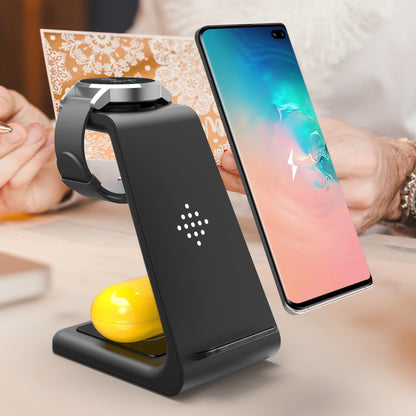 3 In 1 Fast Charging Station Wireless Charger Stand Wireless Quick Charge Dock For Phone Holder - ALLURA MARKET LIMITED