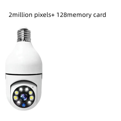 WiFi CAMERA 1080P Bulb 4X Zoom Camera E27 Home 5GWiFi Alarm Monitor - ALLURA MARKET LIMITED