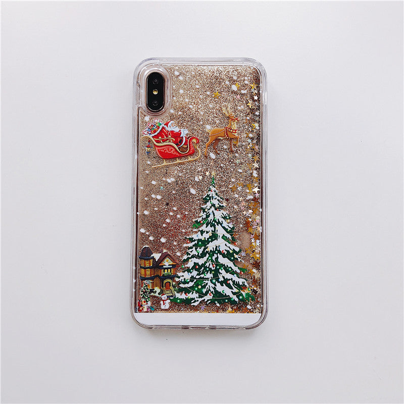 Compatible With  , Santa Claus Christmas Tree Quicksand Shell - ALLURA MARKET LIMITED