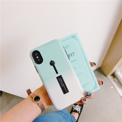 Compatible WithHide Ring Stand Case ForX 8 Plus Candy Double Color Phone Cases For 7 6 6s Plus TPU - ALLURA MARKET LIMITED