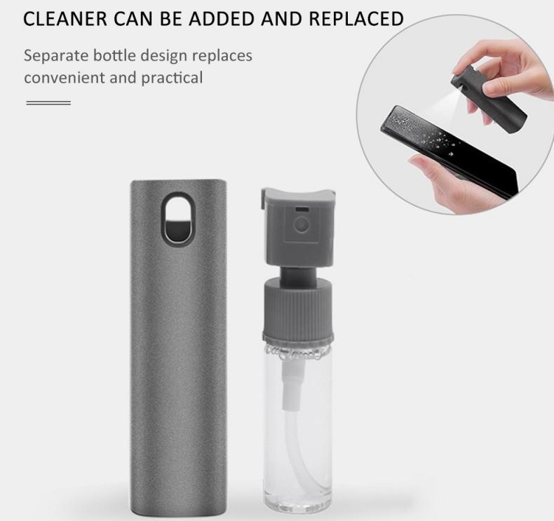 2 In 1 Phone Computer Screen Cleaner Kit For Screen Dust Removal Microfiber Cloth Set - ALLURA MARKET LIMITED
