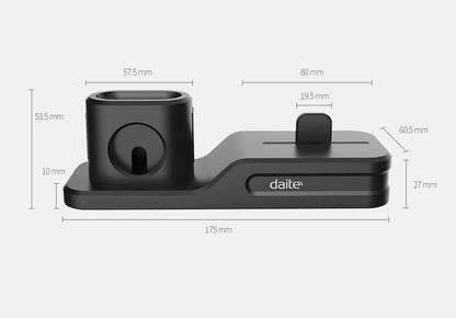 Compatible with Apple, 3-in-1 mobile phone charging base for  iwatch charging stand airpods charging stand - ALLURA MARKET LIMITED