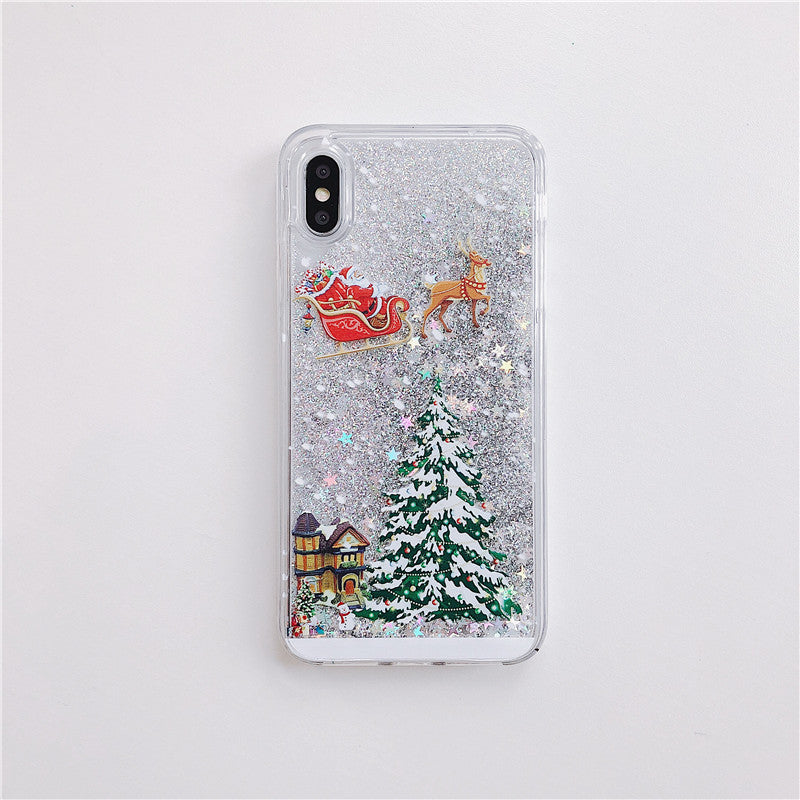 Compatible With  , Santa Claus Christmas Tree Quicksand Shell - ALLURA MARKET LIMITED