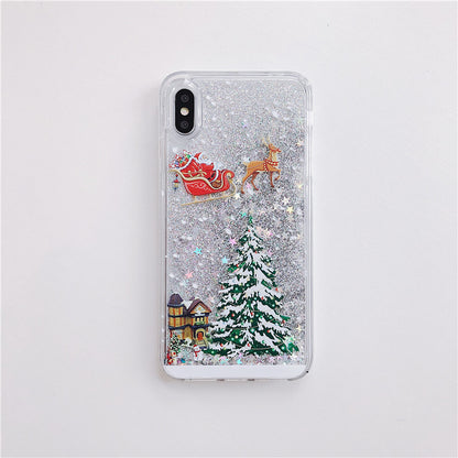 Compatible With  , Santa Claus Christmas Tree Quicksand Shell - ALLURA MARKET LIMITED