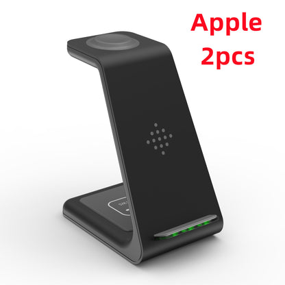 3 In 1 Fast Charging Station Wireless Charger Stand Wireless Quick Charge Dock For Phone Holder - ALLURA MARKET LIMITED
