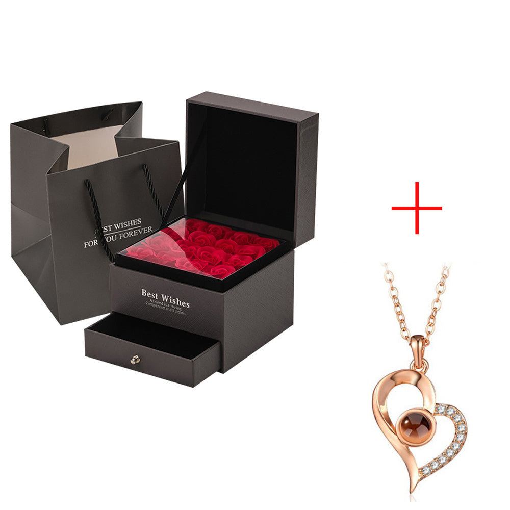 Coffret Cadeau Collier Rose, Cadeau Parfait Pour La Saint-Valentin - ALLURA MARKET LIMITED