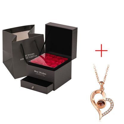 Coffret Cadeau Collier Rose, Cadeau Parfait Pour La Saint-Valentin - ALLURA MARKET LIMITED