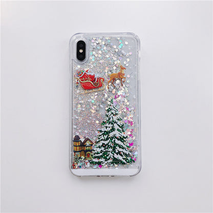 Compatible With  , Santa Claus Christmas Tree Quicksand Shell - ALLURA MARKET LIMITED