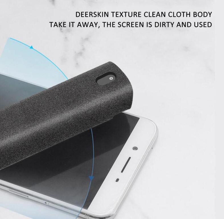2 In 1 Phone Computer Screen Cleaner Kit For Screen Dust Removal Microfiber Cloth Set - ALLURA MARKET LIMITED