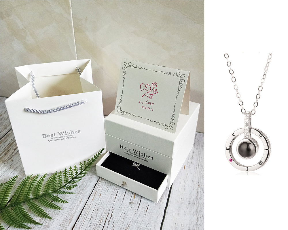 Coffret Cadeau Collier Rose, Cadeau Parfait Pour La Saint-Valentin - ALLURA MARKET LIMITED