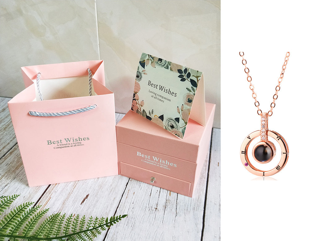 Coffret Cadeau Collier Rose, Cadeau Parfait Pour La Saint-Valentin - ALLURA MARKET LIMITED