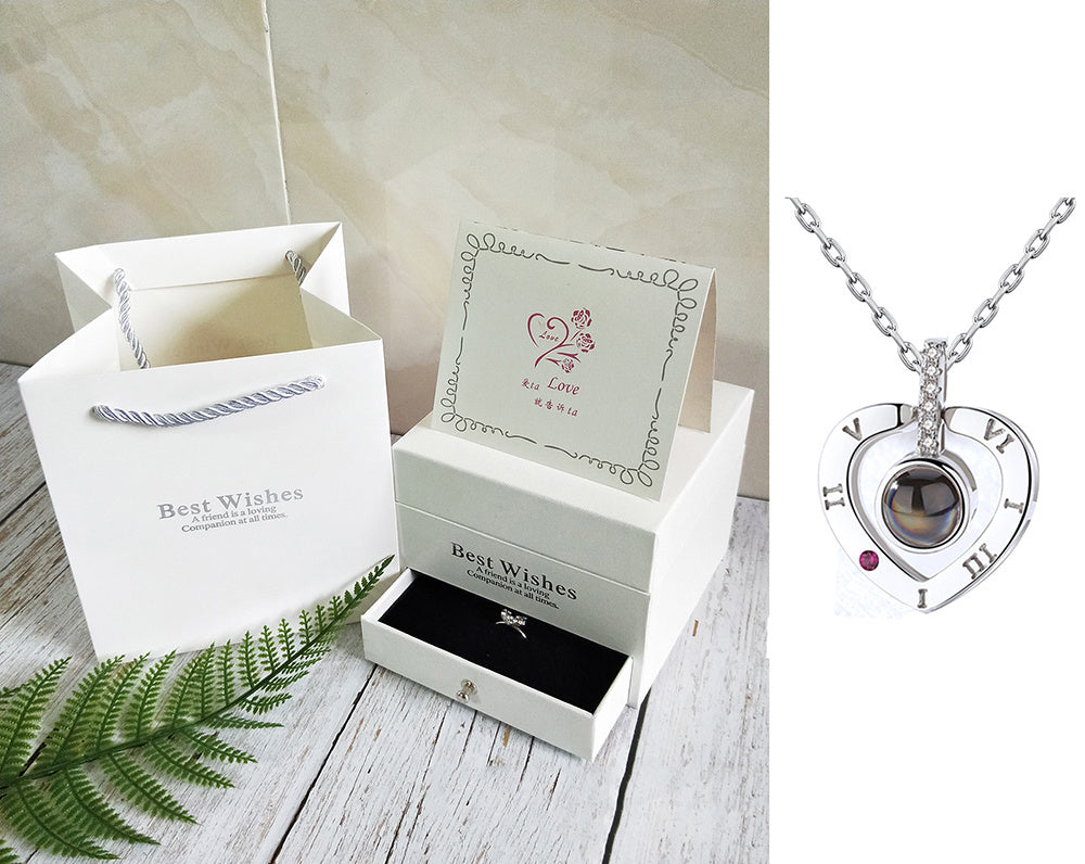 Coffret Cadeau Collier Rose, Cadeau Parfait Pour La Saint-Valentin - ALLURA MARKET LIMITED
