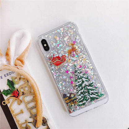 Compatible With  , Santa Claus Christmas Tree Quicksand Shell - ALLURA MARKET LIMITED