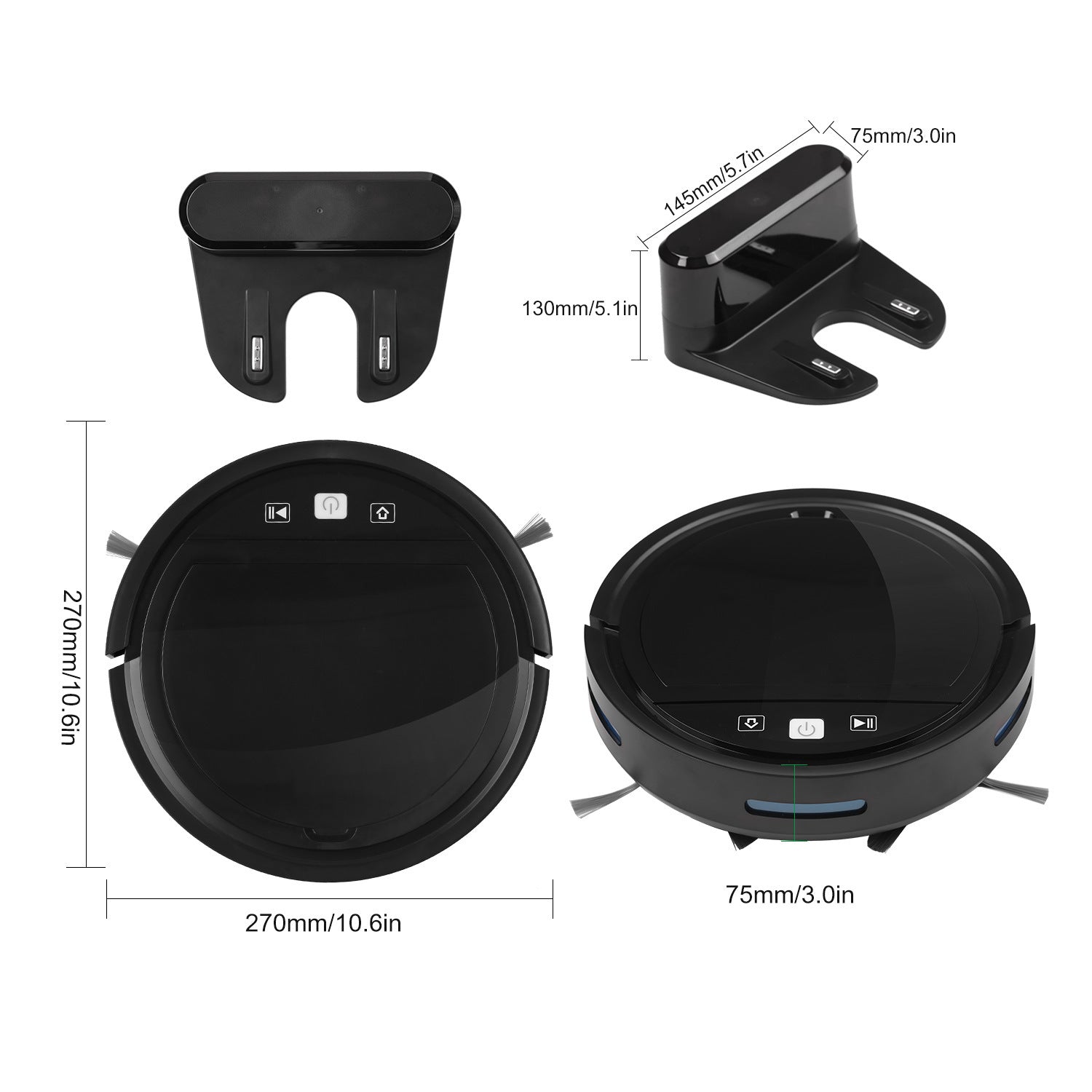Robotic Vacuum Cleaner Automatic Recharge - ALLURA MARKET LIMITED