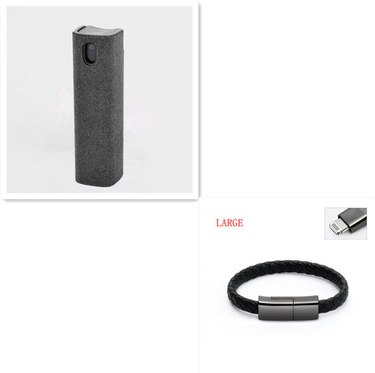 2 In 1 Phone Computer Screen Cleaner Kit For Screen Dust Removal Microfiber Cloth Set - ALLURA MARKET LIMITED