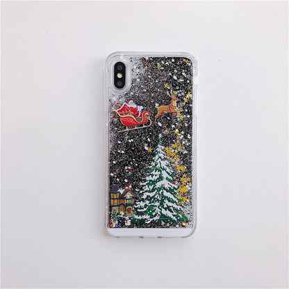 Compatible With  , Santa Claus Christmas Tree Quicksand Shell - ALLURA MARKET LIMITED