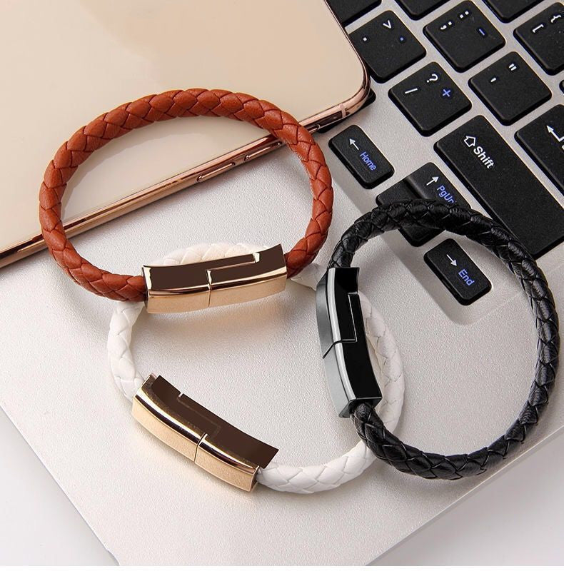 New Bracelet Charger USB Charging Cable Data Charging Cord For IPhone14 13 Max USB C Cable For Phone Micro Cable - ALLURA MARKET LIMITED