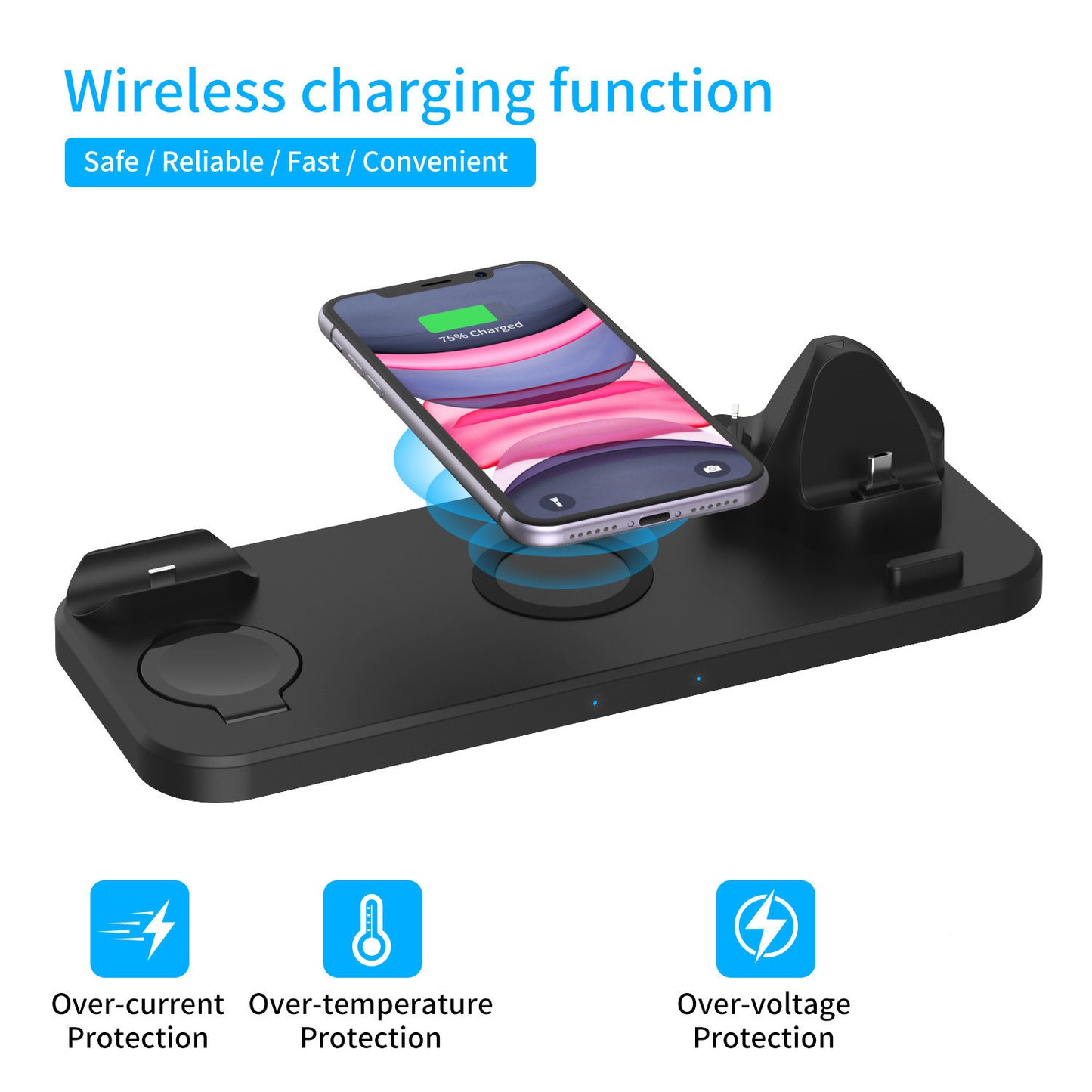 Compatible with Apple , Multifunctional wireless charger - ALLURA MARKET LIMITED