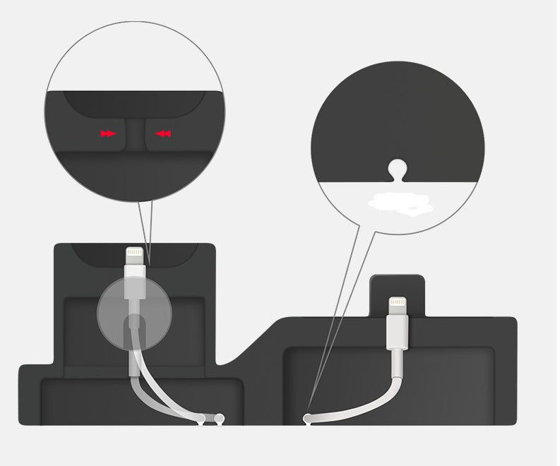 Compatible with Apple, 3-in-1 mobile phone charging base for  iwatch charging stand airpods charging stand - ALLURA MARKET LIMITED