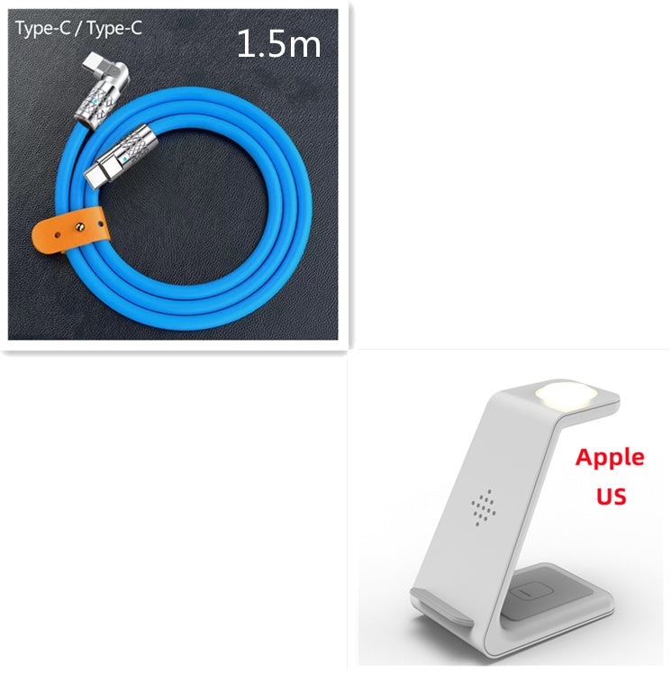 3 In 1 Fast Charging Station Wireless Charger Stand Wireless Quick Charge Dock For Phone Holder - ALLURA MARKET LIMITED