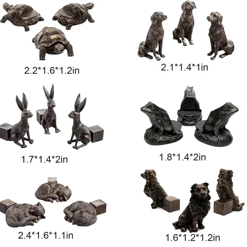ABNM Mini Pot Feet, Cute Animal Shaped Pots Feet Animal Figurines Ornaments Plant Pot Support Feet, for Indoor and Outdoor