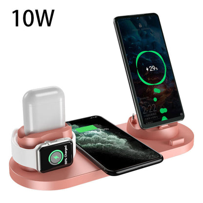 Wireless Charger For IPhone Fast Charger For Phone Fast Charging Pad For Phone Watch 6 In 1 Charging Dock Station - ALLURA MARKET LIMITED