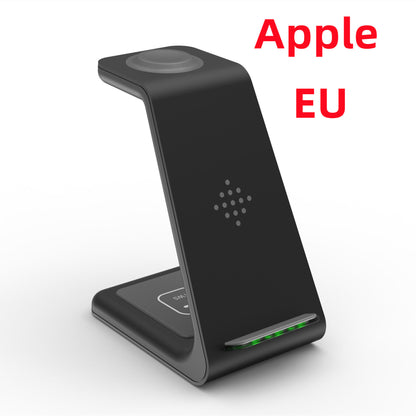 3 In 1 Fast Charging Station Wireless Charger Stand Wireless Quick Charge Dock For Phone Holder - ALLURA MARKET LIMITED