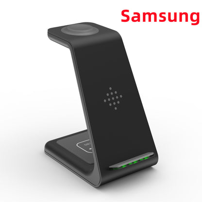 3 In 1 Fast Charging Station Wireless Charger Stand Wireless Quick Charge Dock For Phone Holder - ALLURA MARKET LIMITED