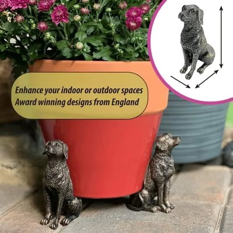 ABNM Mini Pot Feet, Cute Animal Shaped Pots Feet Animal Figurines Ornaments Plant Pot Support Feet, for Indoor and Outdoor