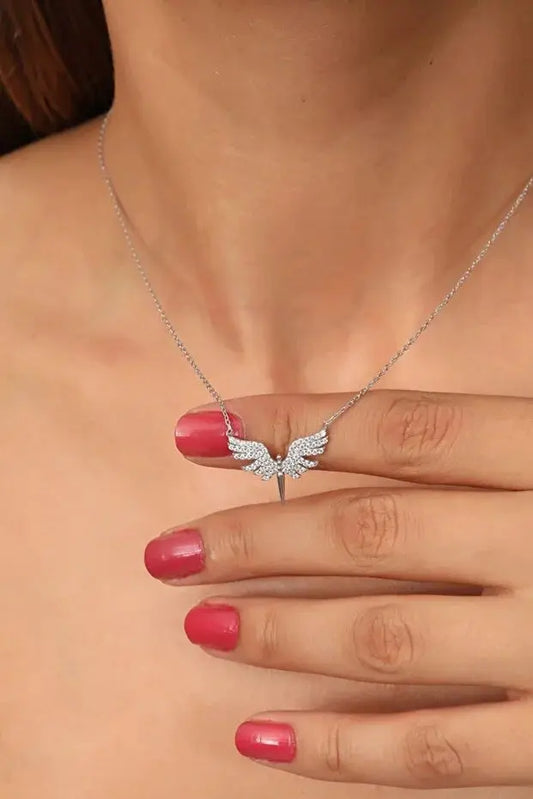 925 Sterling Silver Archangel Michael with White Stone for Women Ochre Juniper