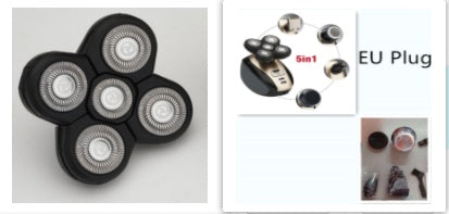 5 In 1 Multifunctional Electric Shaver 5 Blade Razor For Men Shaved Head Rechargeable Shaving Machine Beard Nose Hair Trimmer - ALLURA MARKET LIMITED