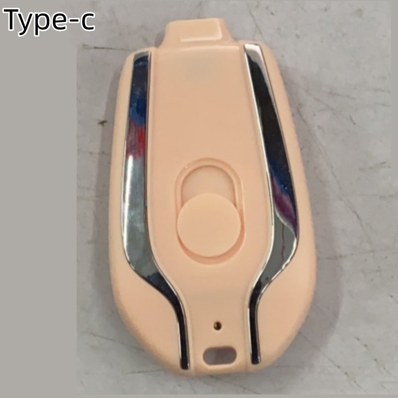 1500mAh Mini Power Emergency Pod Keychain Charger With Type-C Ultra-Compact Mini Battery Pack Fast Charging Backup Power Bank - ALLURA MARKET LIMITED