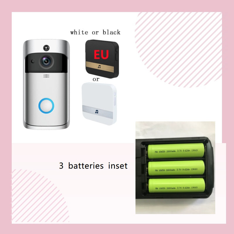 Video Doorbell Smart Wireless WiFi Security Door Bell - ALLURA MARKET LIMITED