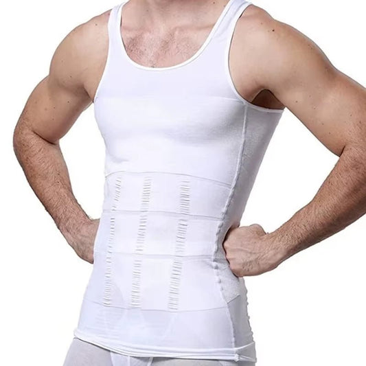 Men Shapewear Undershirt Slimming Belly Shapewear Tummy Control Undershirt Body Shaper Waist Corset Tank Tops Underwear - ALLURA MARKET LIMITED