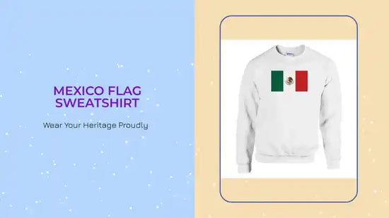 Mexico Flag Sweatshirt by@Outfy