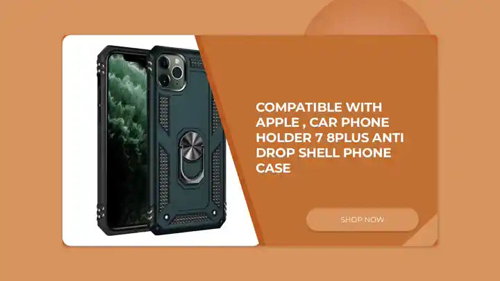 Compatible with Apple , Car Phone Holder 7 8PLUS Anti drop Shell Phone Case by@Outfy