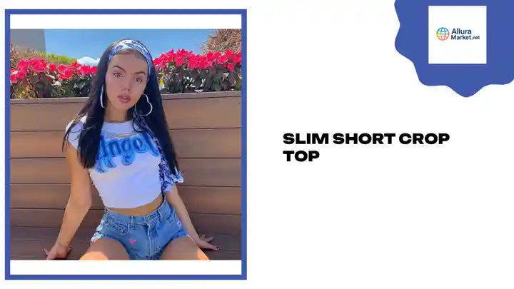 Slim short crop top by@Outfy