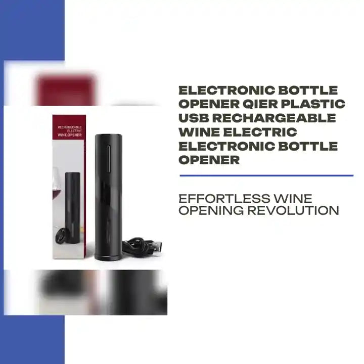 Electronic Bottle Opener Qier Plastic USB Rechargeable Wine Electric Electronic Bottle Opener by@Outfy