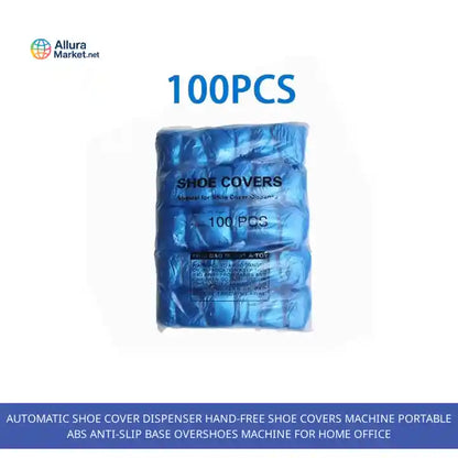 Automatic Shoe Cover Dispenser Hand-Free Shoe Covers Machine Portable ABS Anti-Slip Base Overshoes Machine for Home Office by@Outfy