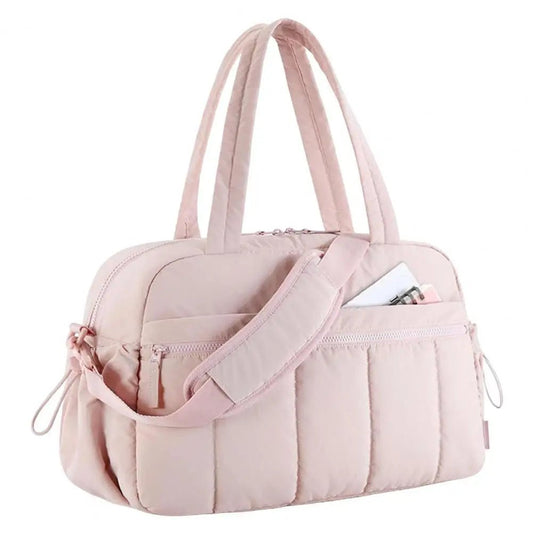 Travel Handbag with Large Waterproof PVC Pocket for Wet and Dry Separation Storage Gym Bag 5 Exterior Pockets Carry - On Bag - ALLURA MARKET LIMITED